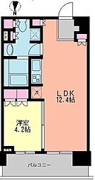 パークアクシス東陽町 1LDKの間取図画像