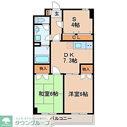 ロジュマン松本 3DKの間取図画像