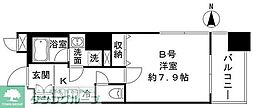 FORTUNATEPLACE 1Kの間取図画像