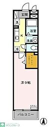 サンモール北小岩 1Kの間取図画像