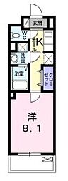 グランドアプティー 1Kの間取図画像