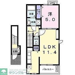 サン・アマルフィ 1LDKの間取図画像