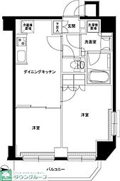 ルーブル綾瀬 2DKの間取図画像
