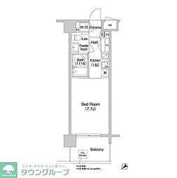 コンフォリア南砂町 1Kの間取図画像