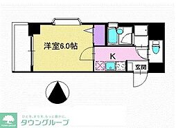 ヴェルデムーロ 1Kの間取図画像