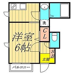 クレール・T 1Kの間取図画像