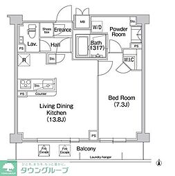 COMFORIA駒場 1LDKの間取図画像