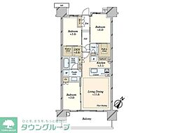 シティテラス新小岩 3LDKの間取図画像