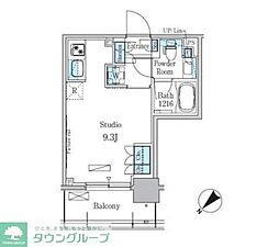 パークアクシス押上テラス ワンルームの間取図画像