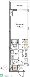 アーバンパーク浅草 1Kの間取図画像