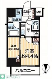 ARCOBALENO南千住 2Kの間取図画像