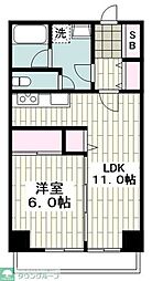 ルクソール保土ヶ谷 1LDKの間取図画像