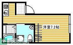 FJアスレイ弍番館 ワンルームの間取図画像
