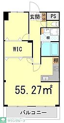 グローリア初穂横浜 1LDKの間取図画像