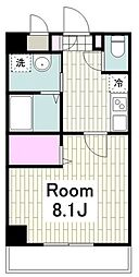 アーバンフォート横浜 1Kの間取図画像