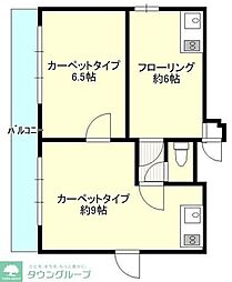 古川ビル 3Kの間取図画像