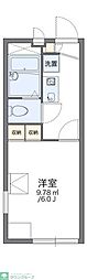 レオパレス都岡 1Kの間取図画像