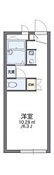 レオパレス金草沢 1Kの間取図画像