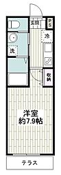 ソレイユビアンカ 1Kの間取図画像