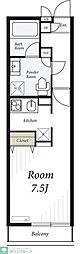 リブリ・西谷 1Kの間取図画像
