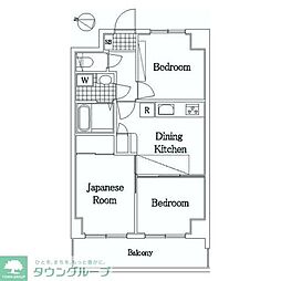 日神パレステージ西横浜 3DKの間取図画像