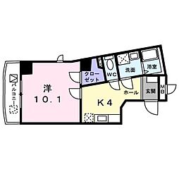 ヤマトESTアサヒヤ 1Kの間取図画像