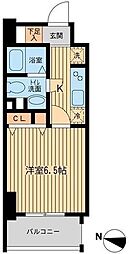 プロスペクト中央林間 1Kの間取図画像