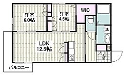 GLANRUHE 2LDKの間取図画像