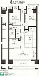 ひかるコート横浜 3LDKの間取図画像