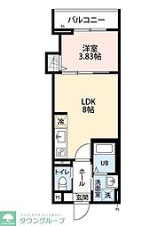 robothome大和市中央 1LDKの間取図画像
