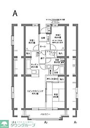 市公社ヒルズ南戸塚3号棟 3LDKの間取図画像