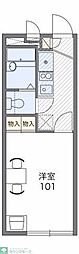 レオパレスマルスン2 1Kの間取図画像