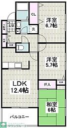 アーヴァイン山太 3LDKの間取図画像