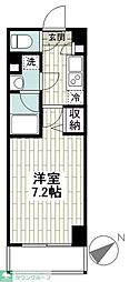 ガーラ・プレシャス横浜西谷 1Kの間取図画像