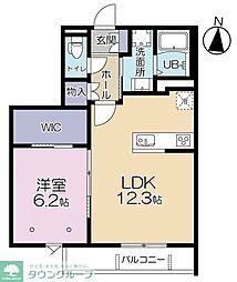 (仮称)旭区中希望が丘計画 D棟 1LDKの間取図画像