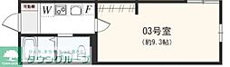 藤沢市高倉アパート 1Kの間取図画像