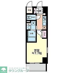 ヴェールシャルマン戸塚2 1Kの間取図画像