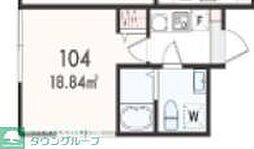 アザーレ・パッシオ三ツ境 1Kの間取図画像