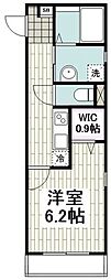 メゾンアブリック 1Kの間取図画像