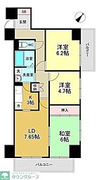 グリーンヒル弥生台 3LDKの間取図画像