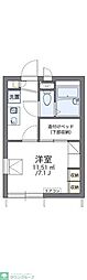 レオパレスピノ 1Kの間取図画像