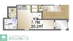 TAP井土ヶ谷 ワンルームの間取図画像