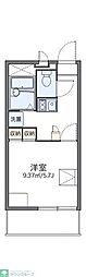 レオパレステナマント25 1Kの間取図画像