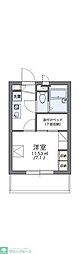 レオパレスマイム 1Kの間取図画像