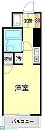 サンホワイト磯子 ワンルームの間取図画像