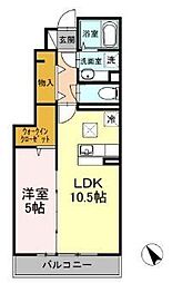Cielmanoir 1LDKの間取図画像