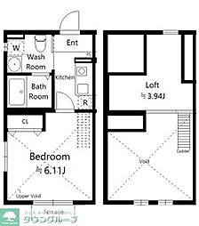 ラルゴ金沢文庫 1Kの間取図画像