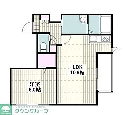 (仮称)六ッ川1丁目メゾン 1LDKの間取図画像
