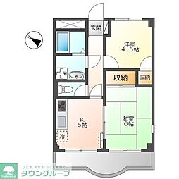 グレイス原宿 2DKの間取図画像
