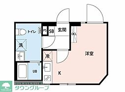マイナビSTAYスペランツァ磯子駅前 ワンルームの間取図画像